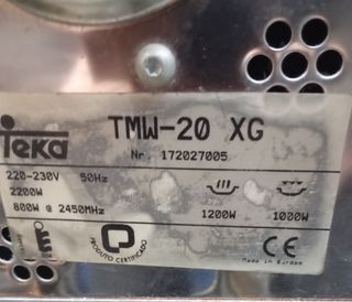 Microondas Teka, interior de acero Inoxidable