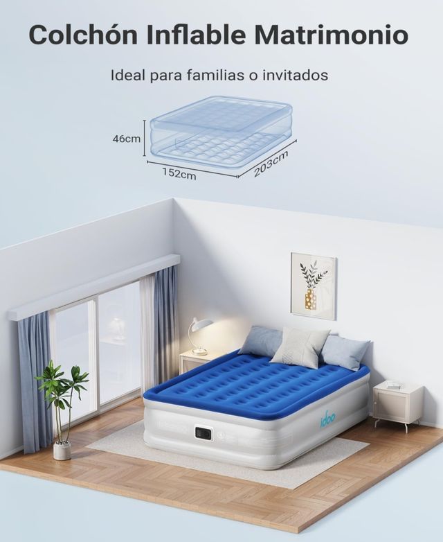 Colchón Hinchable Matrimonio idoo
