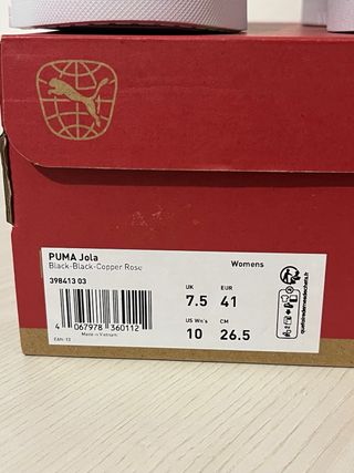 Scarpe Puma nere e rosa tg 41
