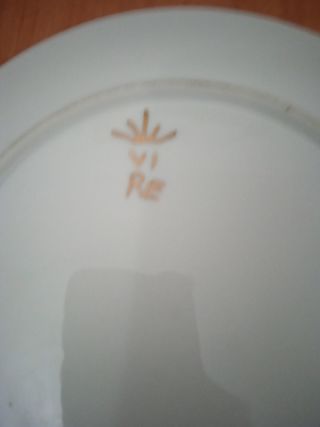 Plato decorativo antiguo porcelana
