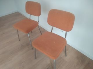Sillas de oficina naranjas (2 unidades)