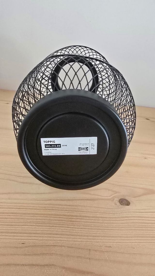 Portacandele Toppig IKEA metallo nero 