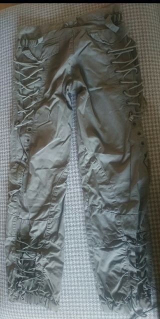 Pantaloni cargo tortora donna