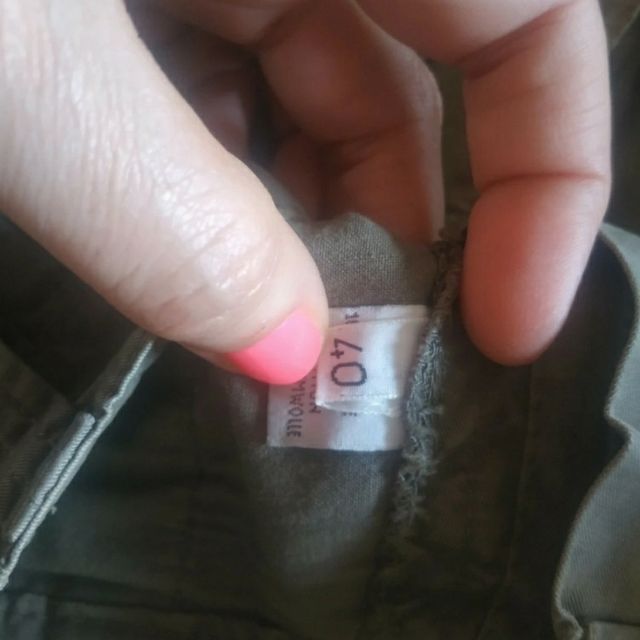 Pantaloni cargo tortora donna