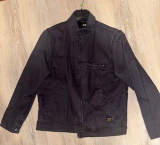 Zara Cazadora Negra – Estilo Carhartt, Talla L