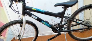 Bicicleta de montaña negra