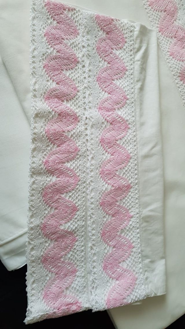 Juego Sábanas Matrimonio Vintage Hecho a Mano