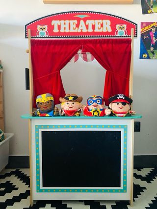 Mercado/Teatro de madera infantil