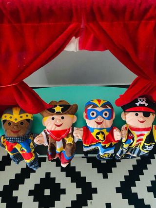 Mercado/Teatro de madera infantil