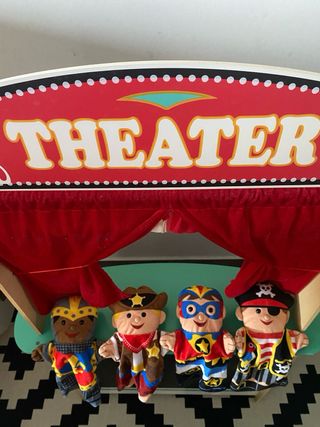 Mercado/Teatro de madera infantil