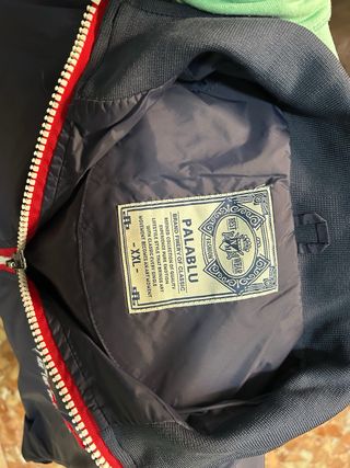 Chaqueta Bomber Azul Marino Talla XXL 100% Nylon