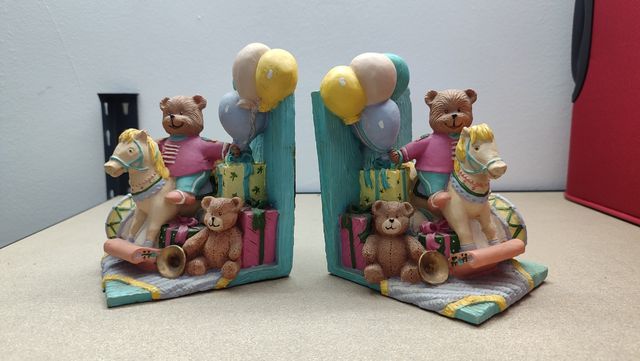 Adorno para libros ositos con caballos