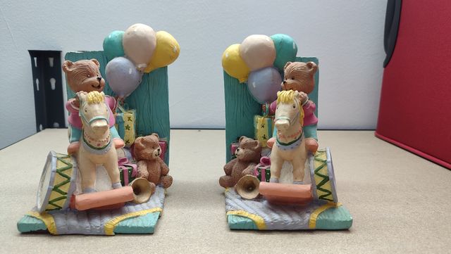 Adorno para libros ositos con caballos