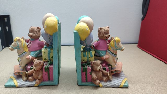 Adorno para libros ositos con caballos