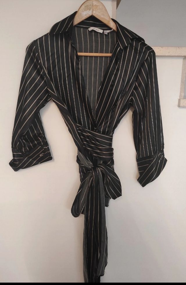 Camisa de vestir mujer Zara Talla M Rayas.