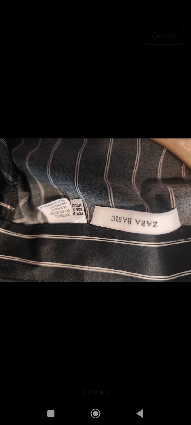Camisa de vestir mujer Zara Talla M Rayas.