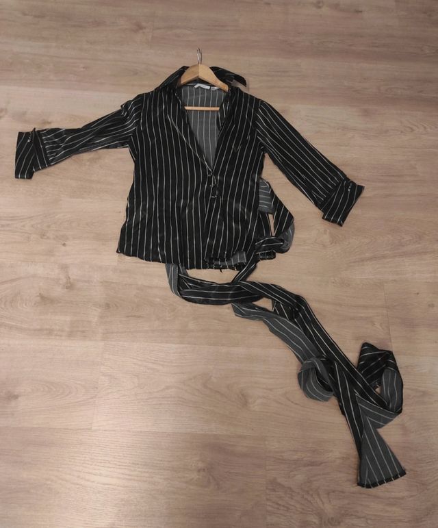 Camisa de vestir mujer Zara Talla M Rayas.