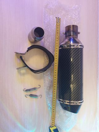 Silenciador Deportivo Moto Carbono