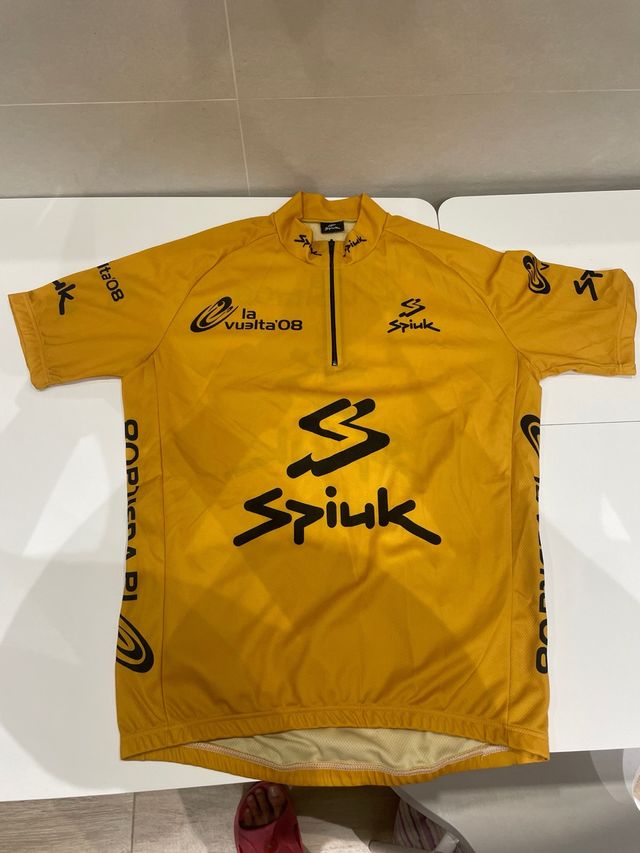 Maillot Ciclismo Spiuk Amarillo La Vuelta 08 Talla