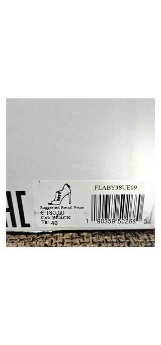 Botín Guess Tacón Alto Negro Talla 40