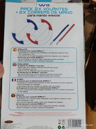 Pack 2 Volantes y Correas Wii