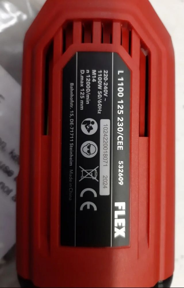 Mini smerigliatrice Flex da 125 mm 1100 W