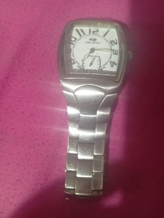 Reloj Time Force Plata y Blanco