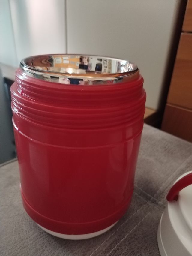 Termos contenitore alimenti rosso/bianco