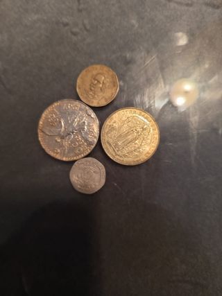 Lote de 4 monedas antiguas