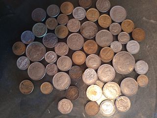 Lote de 4 monedas antiguas