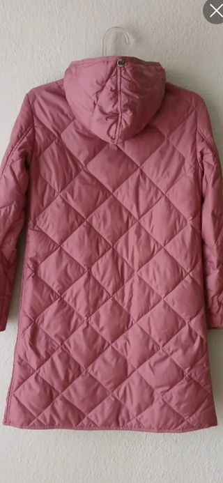 Chaquetón  largo  United Colors of Benetton rosa