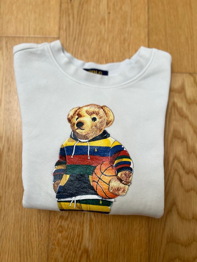 Sudadera Polo Ralph Lauren unisex, color blanco.