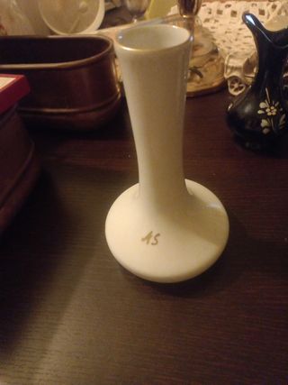 Vaso bianco h.16cm porcellana Limoges