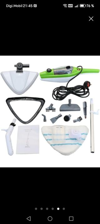 Limpiador a vapor con accesorios