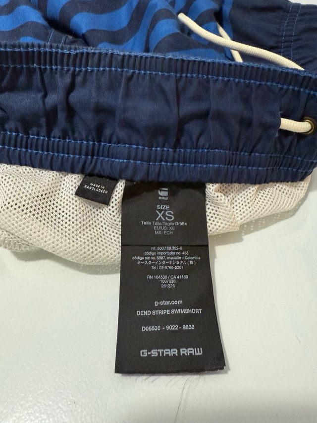 Bañador G-Star RAW Talla S Azul/Rojo