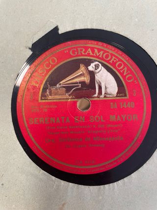 Discos de pizarra gramofono