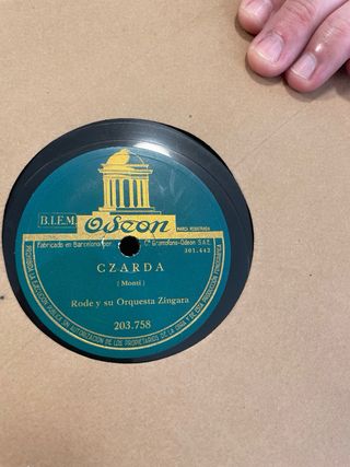 Discos de pizarra gramofono