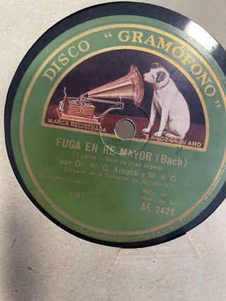 Discos de pizarra gramofono
