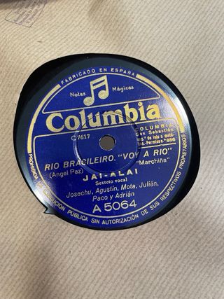 Discos de pizarra gramofono