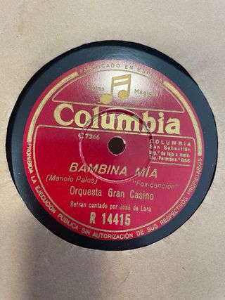 Discos de pizarra gramofono