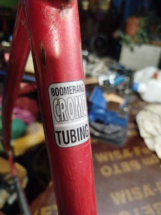 Cuadro MTB 26 Rojo, horquilla+tija.