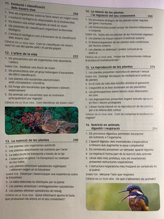 Biologia I Geologia, 1 Batxillerat