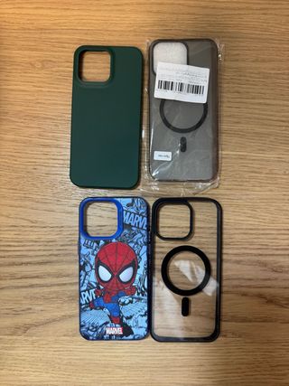 Pack 4 Fundas iPhone 15 Pro Max