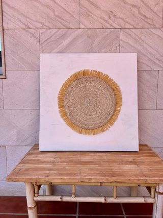 Lienzo 70x70 estilo natural boho