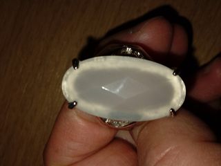 Anillo Piedra Natural Blanca