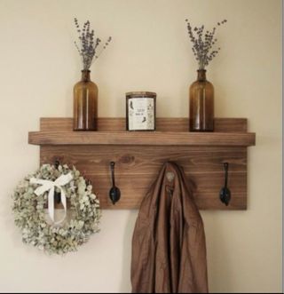 Perchero de madera maciza c