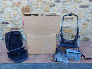Cybex Melio Duo: Capazo + Silla + Burbujas + bolso