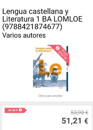 Lengua castellana y Literatura 1 BA LOMLOE