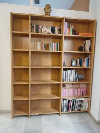 Estantería Librería Madera Nogal