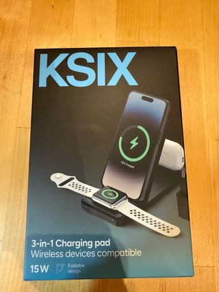 Cargador Inalámbrico KSIX 3 en 1